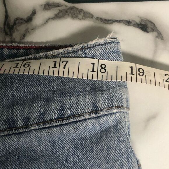 vintage tommy hilfiger shorts high rise light wash size 14 jean mom 4.5 inseam - Picture 9 of 11